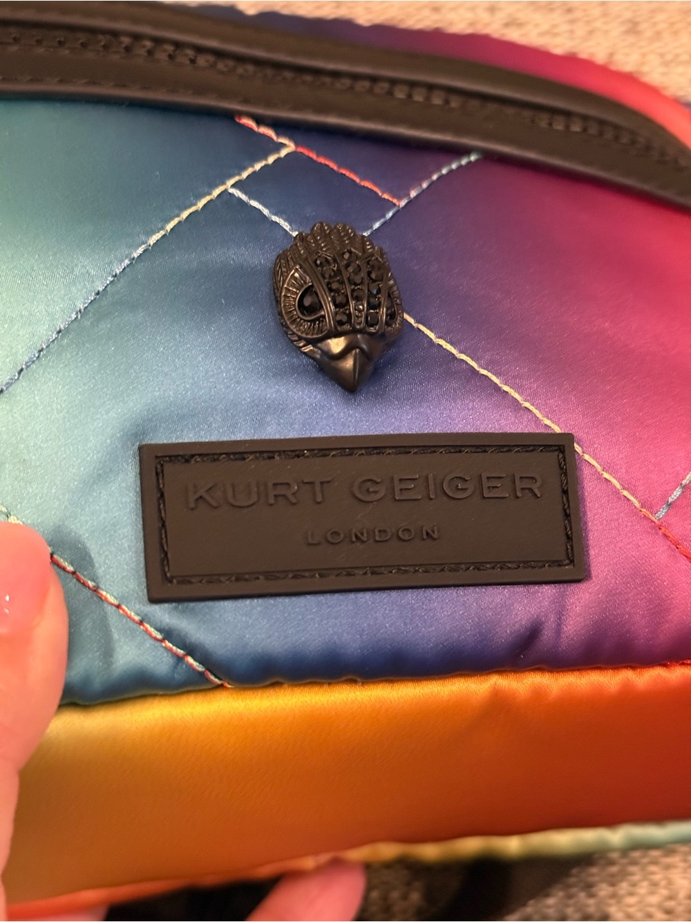 🔥 Kurt Geiger London Rainbow Crossbody – Recycled Nylon 🔥 - Picture 9 of 9